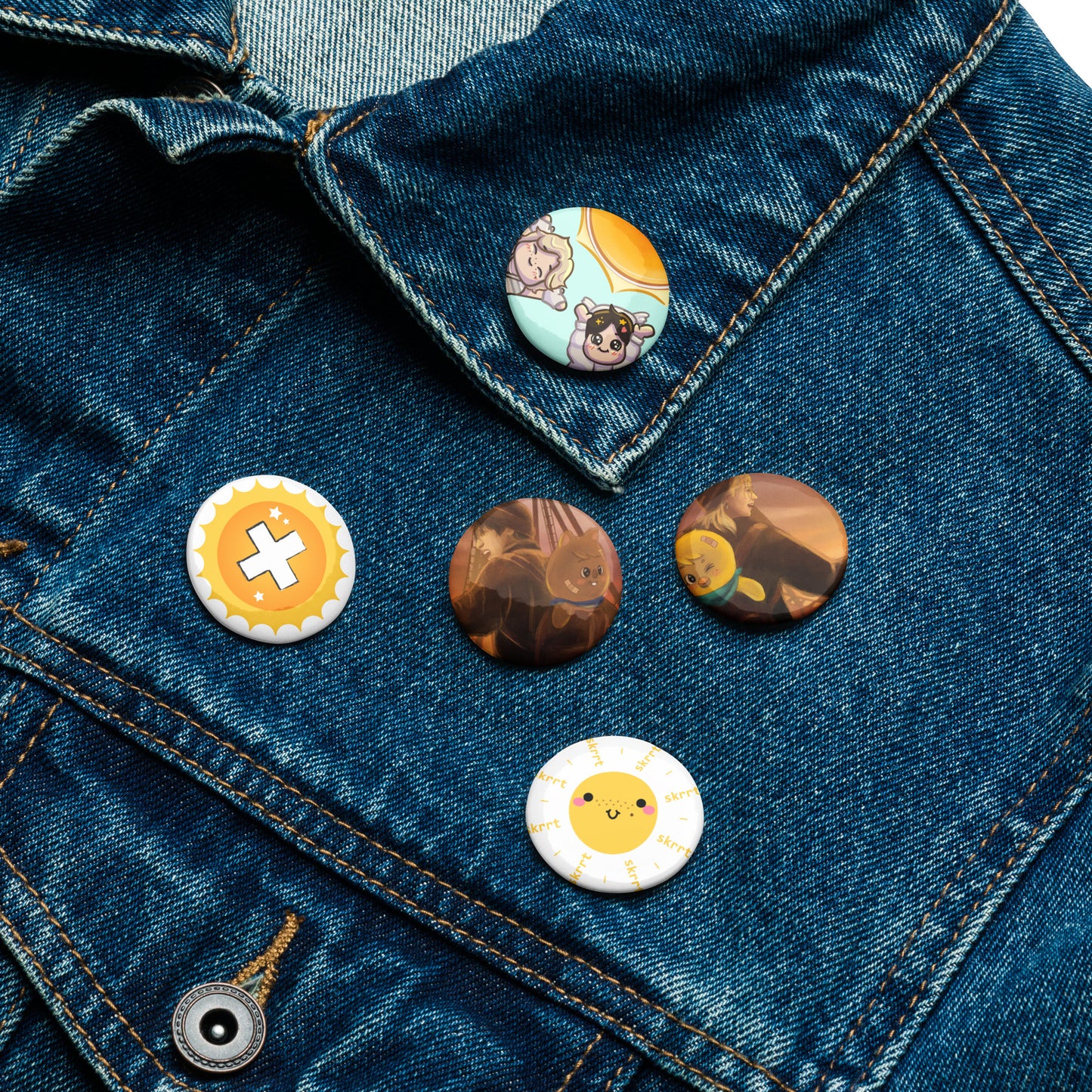 D-Fenders - Set of 5 pin buttons