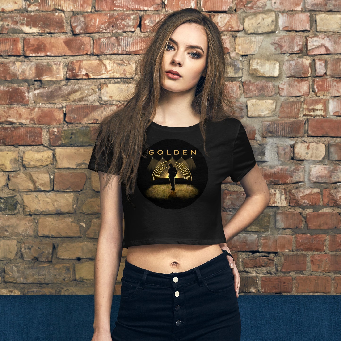 Jungkook GOLDEN Album Art Crop Top