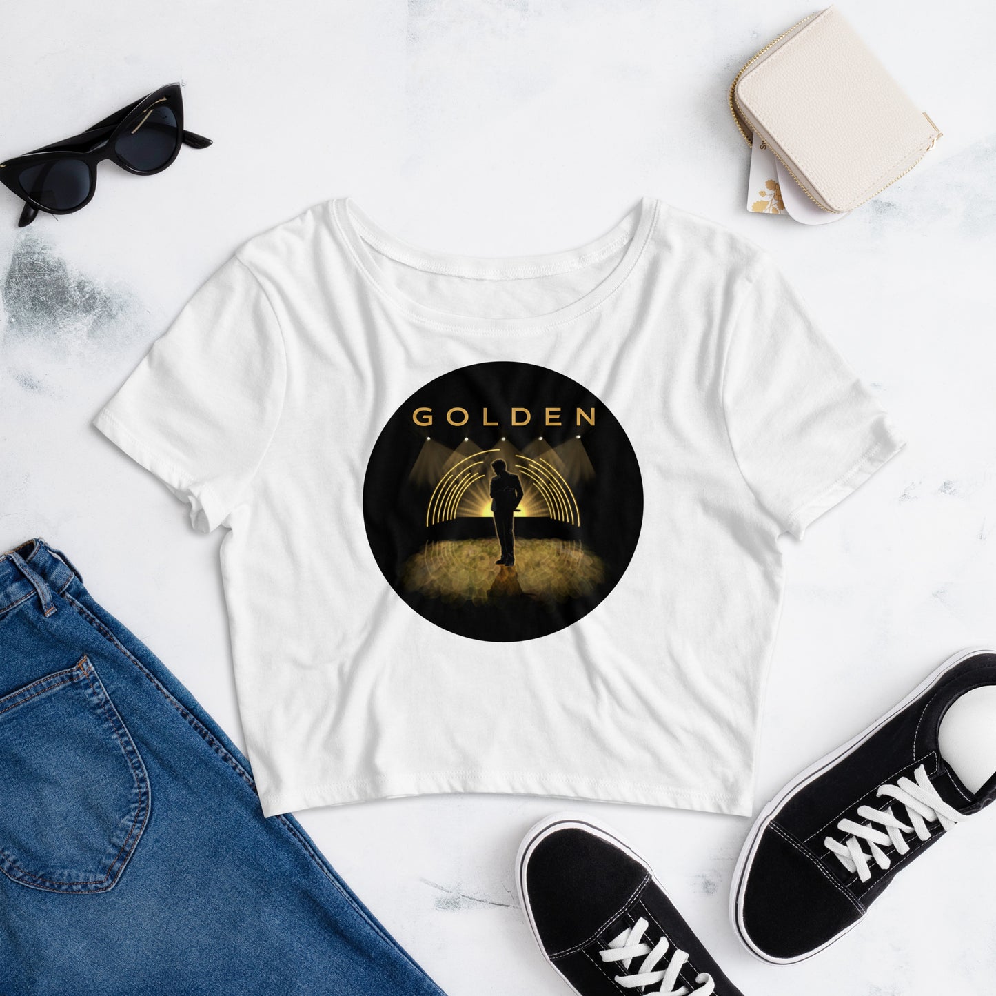 Jungkook GOLDEN Album Art Crop Top