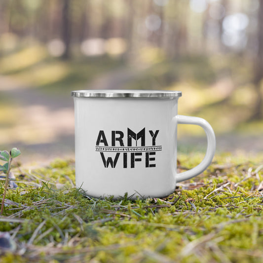 ARMY Wife Enamel Mug