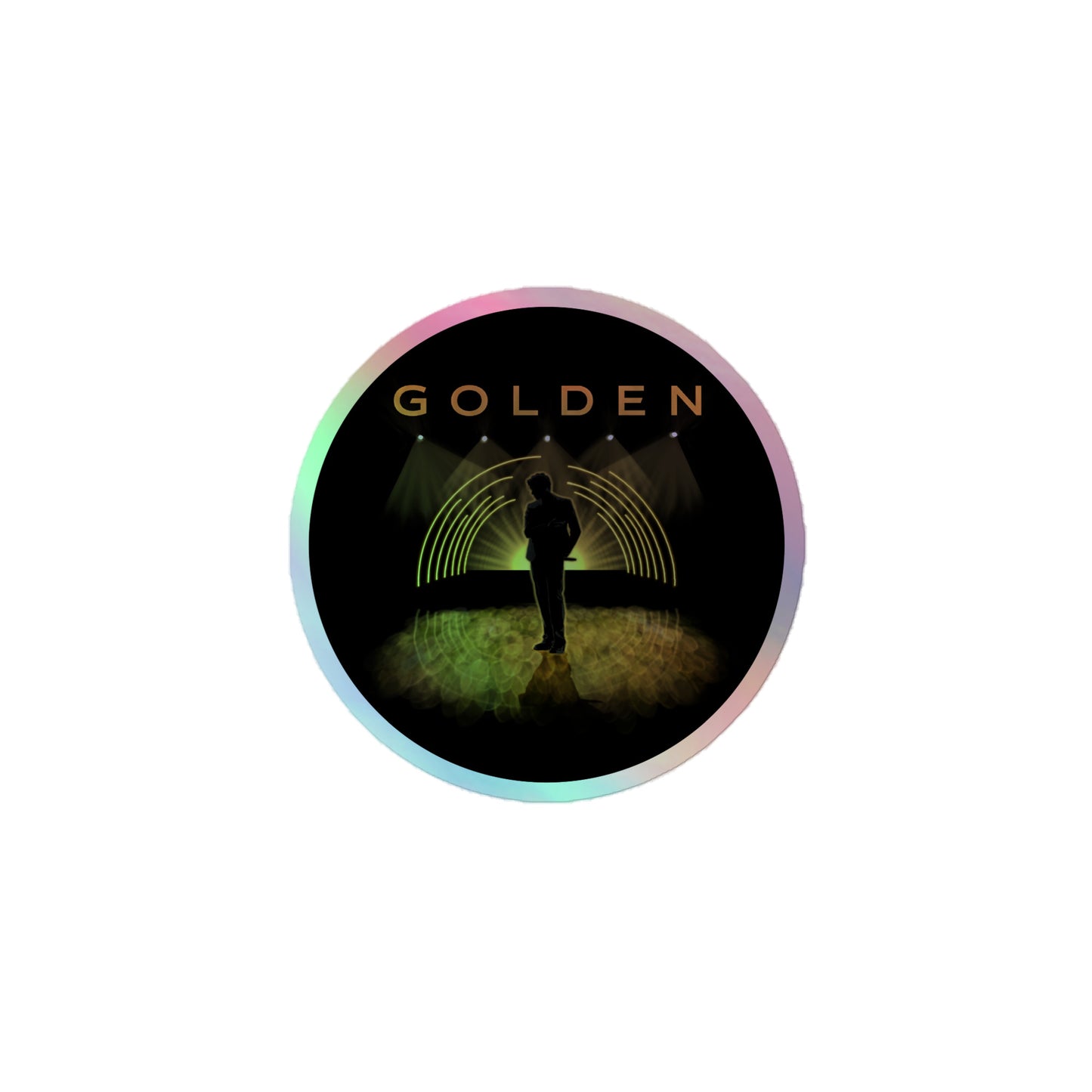 Jungkook GOLDEN Album Art Holographic Sticker