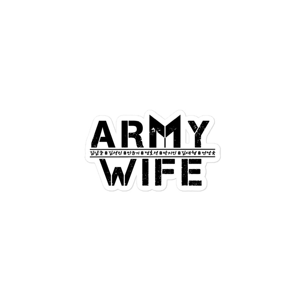 ARMY Wife Sticker