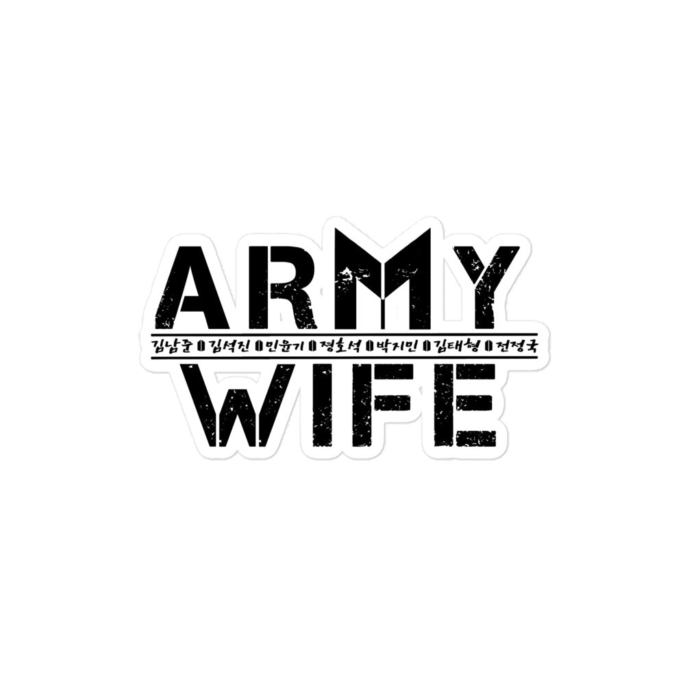 ARMY Wife Sticker