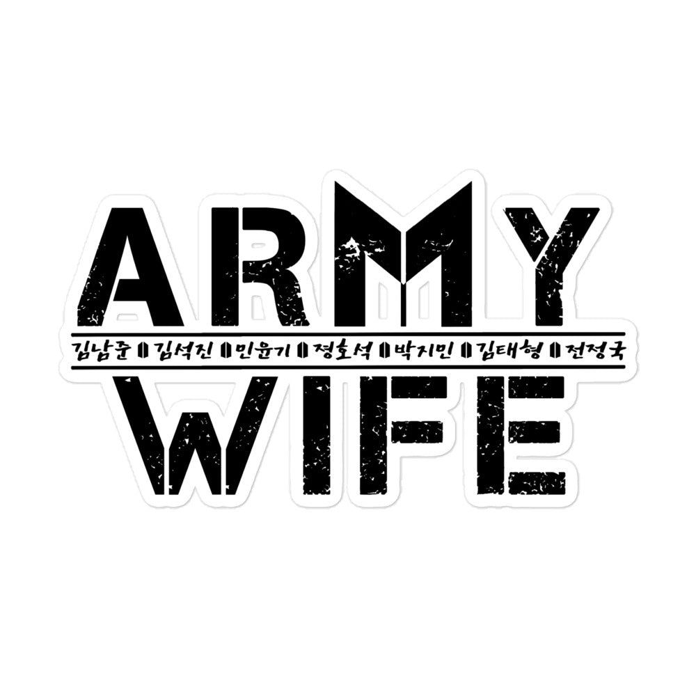 ARMY Wife Sticker