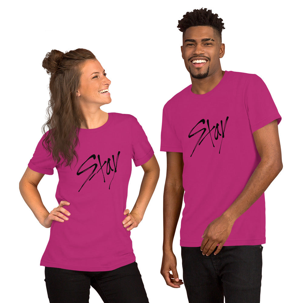 STAY Unisex T-shirt - Black Ink